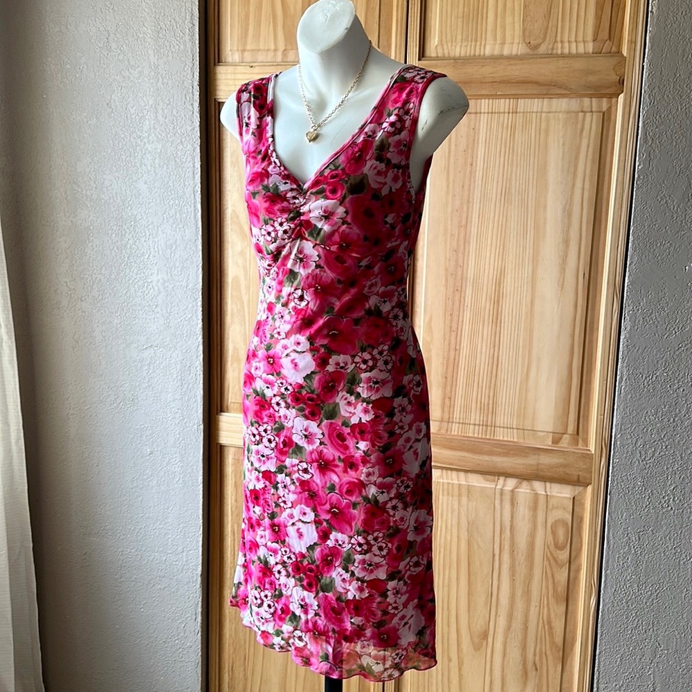 Vintage La Belle Pink Floral Dress (Rouje Vibes)